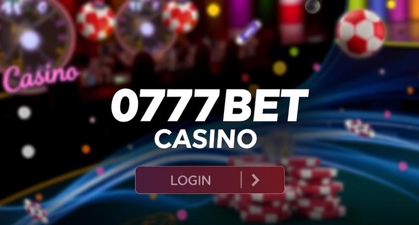 Account dashboard after 0777BET login